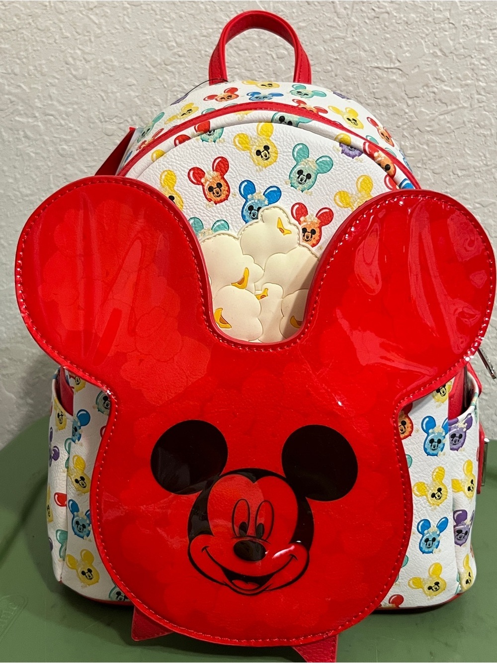 Disney Parks Loungefly Mickey Balloon Popcorn Bucket Mini Backpack Scented NEW - Picture 1 of 6